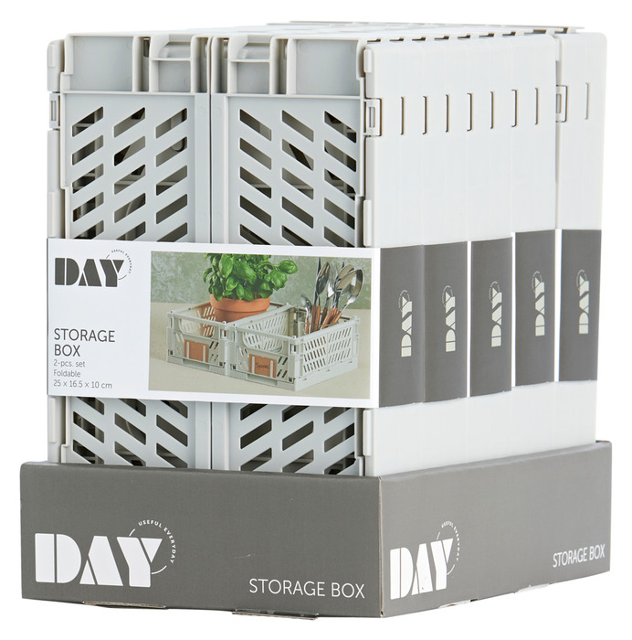 Foldekasse hvid 3,3 liter 2-pk. - DAY